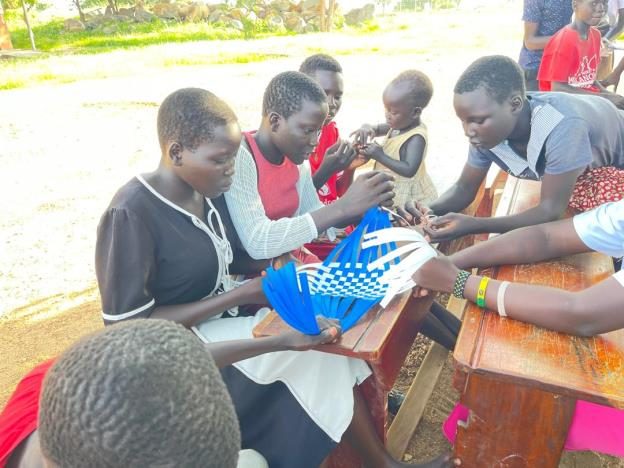 Basket weaving life-skills training
